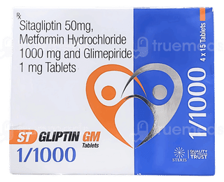 St Gliptin Gm 1/1000 Tablet 15