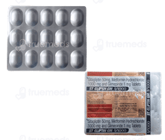 St Gliptin Gm 1/1000 Tablet 15 St Gliptin Gm 1/1000 Tablet 15