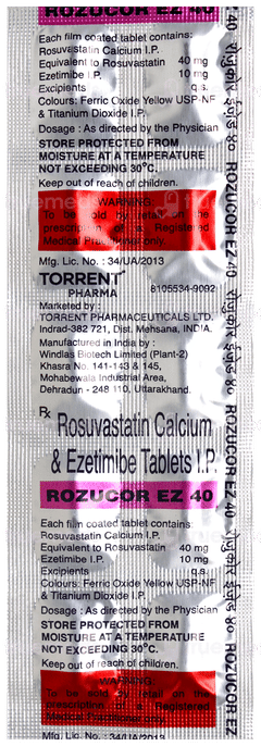 Rozucor Ez 40 Tablet 10