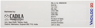 Vaciloc 20mg Tablet 10