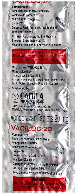 Vaciloc 20mg Tablet 10