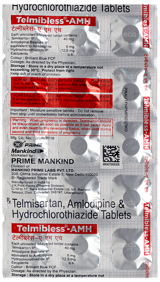 Telmibless Amh Tablet 15