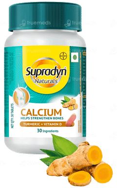 Supradyn Naturals Calcium Turmeric + Vitamin D Tablet 30
