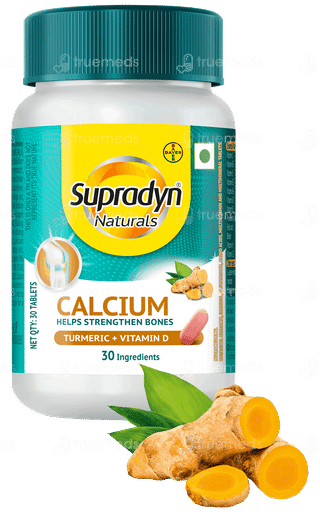 Supradyn Naturals Calcium Turmeric + Vitamin D Tablet 30