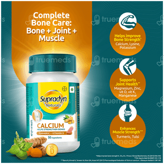 Supradyn Naturals Calcium Turmeric + Vitamin D Tablet 30