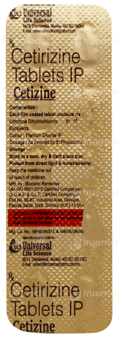 Cetizine Tablet 10