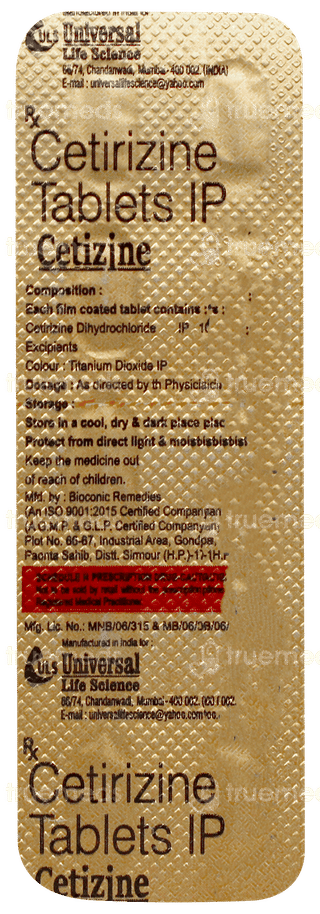 Cetizine Tablet 10