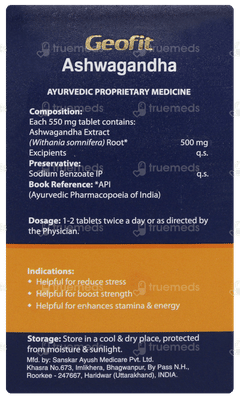 Geofit Ashwagandha Tablet 60