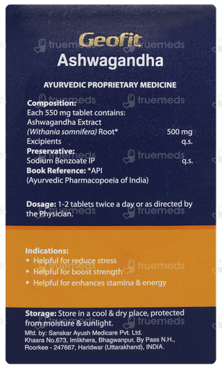 Geofit Ashwagandha Tablet 60