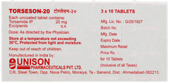 Torseson 20 Tablet 10