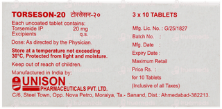 Torseson 20 Tablet 10