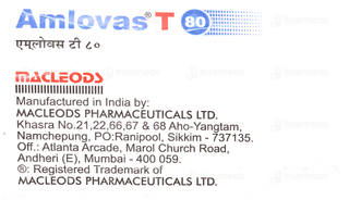 Amlovas T 80Mg Tablet 10