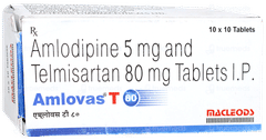 Amlovas T 80Mg Tablet 10 Amlovas T 80Mg Tablet 10
