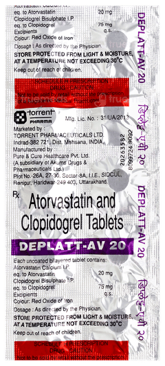 Deplatt Av 20 Tablet 10