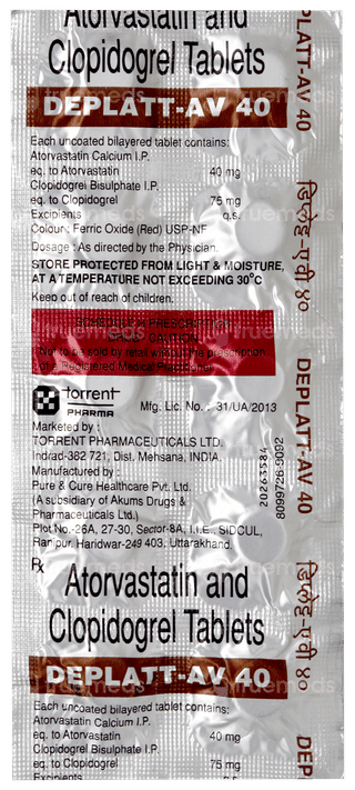 Deplatt Av 40 Tablet 10