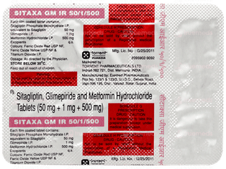 Sitaxa GM Ir 50/1/500 Tablet 10