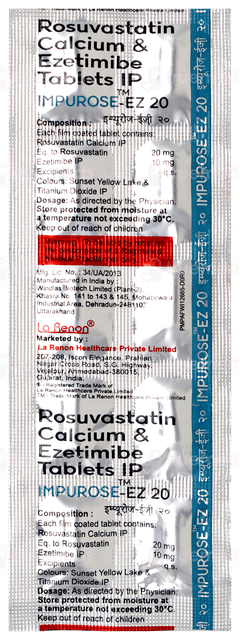 Impurose Ez 20 Tablet 10
