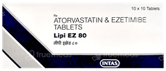 Lipi Ez 80 Tablet 10 Lipi Ez 80 Tablet 10