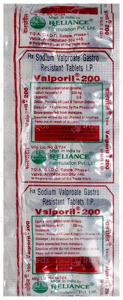 Valporil 200 Tablet 10 Valporil 200 Tablet 10