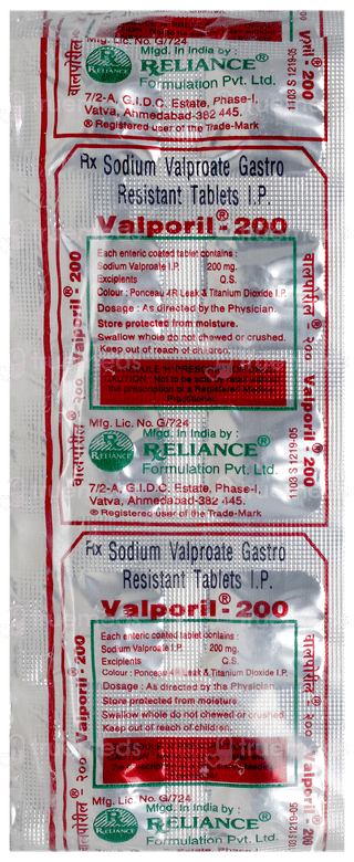 Valporil 200 Tablet 10