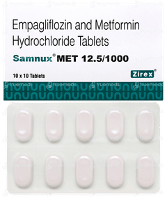 Samnux Met 12.5/1000 Tablet 10 Samnux Met 12.5/1000 Tablet 10