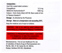 Samnux Met 12.5/1000 Tablet 10