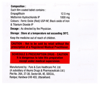 Samnux Met 12.5/1000 Tablet 10