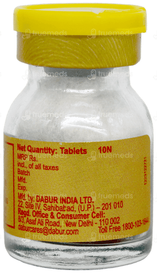 Dabur Shwaskas Chintamani Ras With Gold & Pearl Tablet 10
