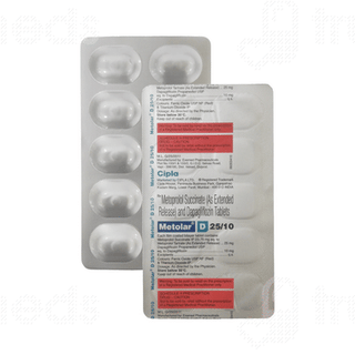 Metolar D 10mg/25mg Tablet 10