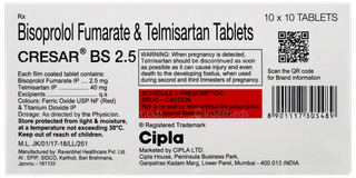 Cresar Bs 2.5 Tablet 10