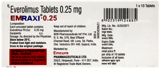 Emraxi 0.25 Tablet 10
