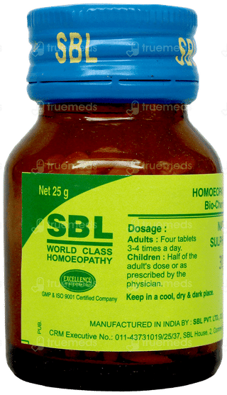 Sbl Natrum Sulphuricum 30X Tablet 25Gm