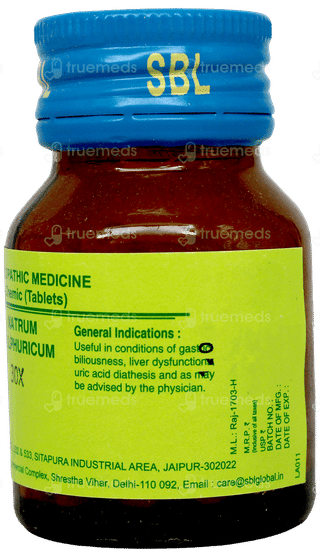 Sbl Natrum Sulphuricum 30X Tablet 25Gm