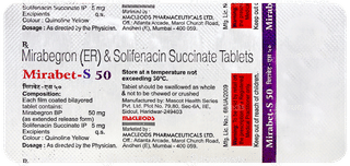 Mirabet S 50Mg/5Mg Tablet 10