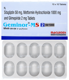 Geminor Ms 2 50/1000 Tablet 10