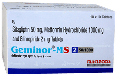 Geminor Ms 2 50/1000 Tablet 10