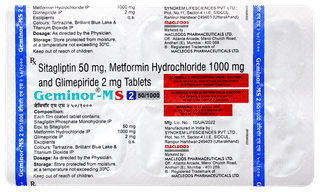 Geminor Ms 2 50/1000 Tablet 10