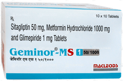 Geminor Ms 1 50/1000 Tablet 10 Geminor Ms 1 50/1000 Tablet 10