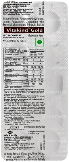 Vitakind Gold Tablet 10