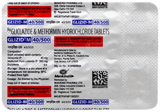 Glizid M 40/500 Tablet 10
