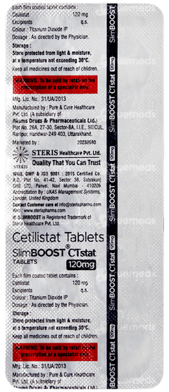 Slimboost Ctstat 120mg Tablet 10