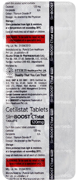 Slimboost Ctstat 120mg Tablet 10