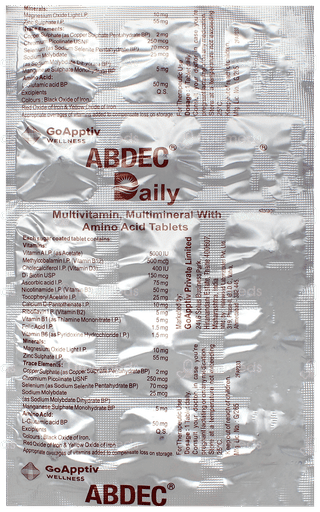 Abdec Daily Tablet 15
