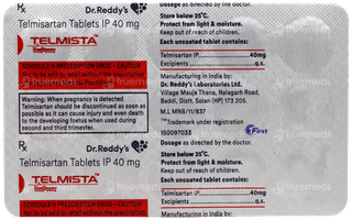 Telmista 40Mg Tablet 15