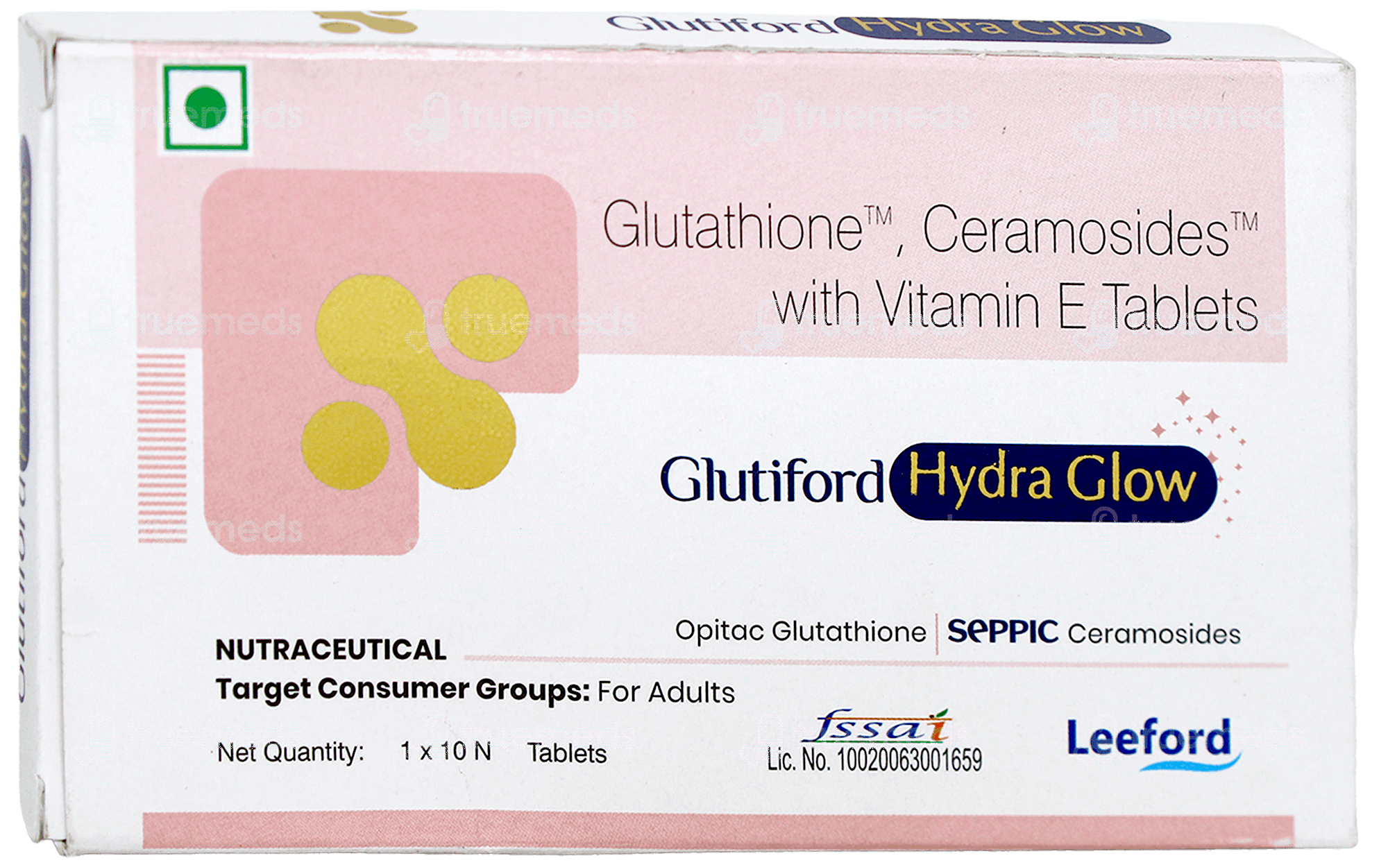 glutiford glutathione tablets Hydra Glow Tablet 10 - Uses, Side Effects, Dosage, Price now foods glutathione 500 Face_single Package size:15 gram-30 day supply