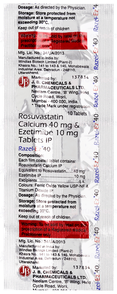 Razel Ez 40 Tablet 10 Razel Ez 40 Tablet 10