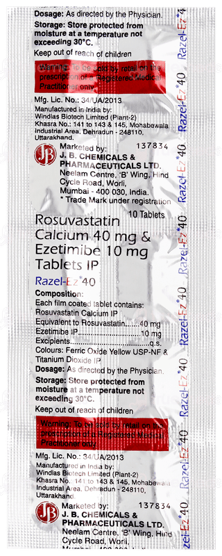 Razel Ez 40 Tablet 10