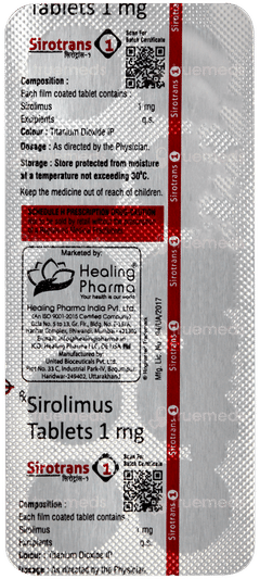 Sirotrans 1 Tablet 10 Sirotrans 1 Tablet 10