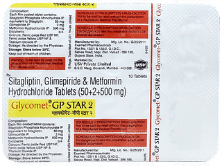 Glycomet Gp Star 2 Tablet 10