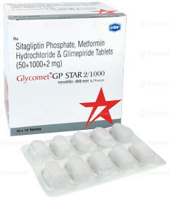 Glycomet Gp Star 2/1000 Tablet 10